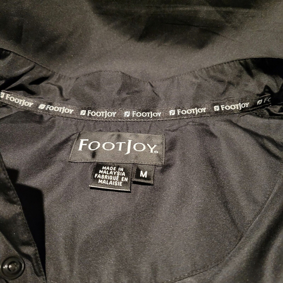 FootJoy Golf 1/4 Snap Black Pullover Windbreaker Sleeveless Vest Men’s Size XL. - Picture 10 of 14